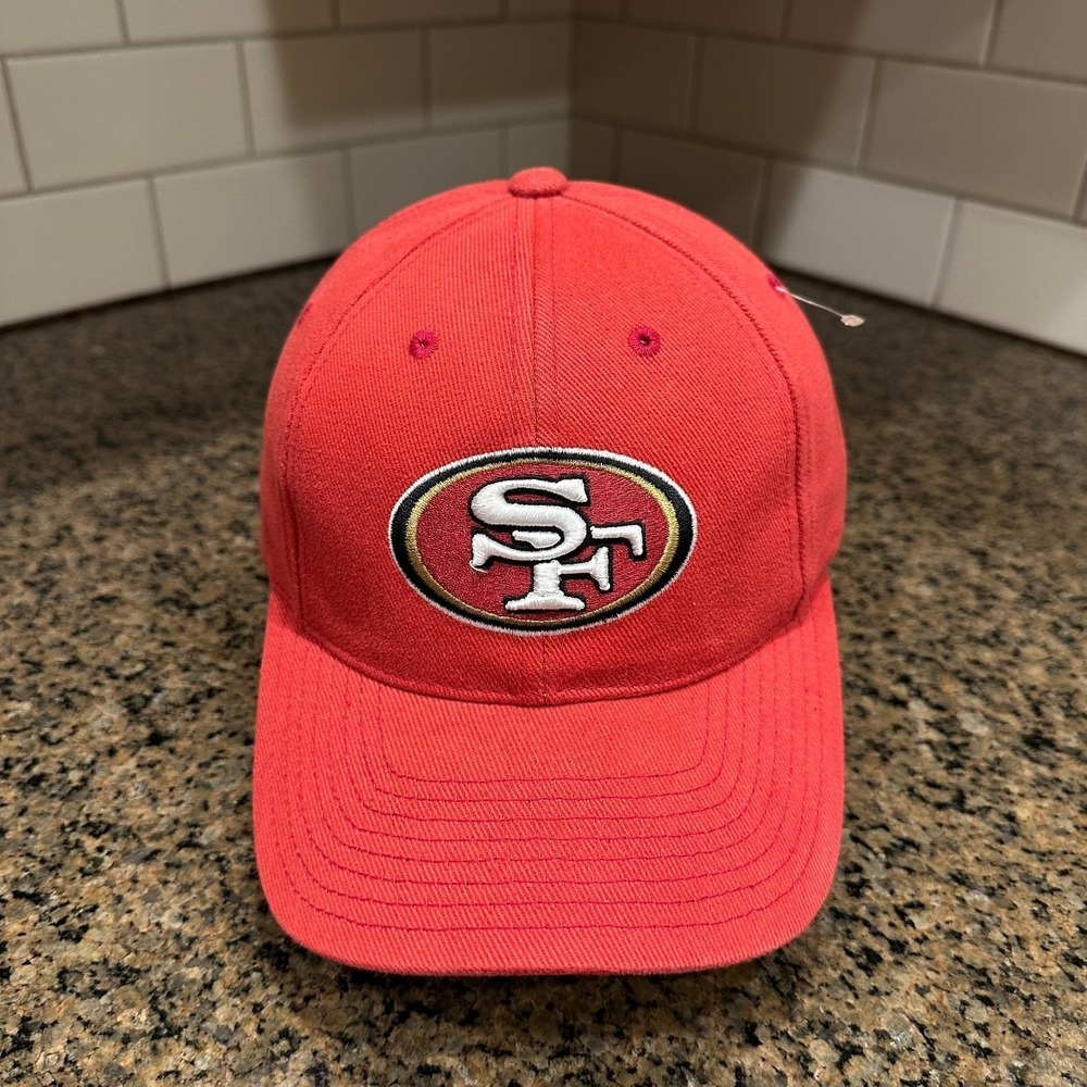 Vtg Y2K San Francisco 49ers Reebok Sample Hat Red NFL Adjustable Strap back